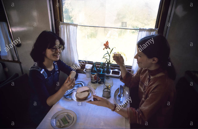 Stock Photo - USSR, Siberia,Two women on Trans-Siberian Railways.jpg