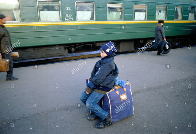 Stock Photo - Railway Station Kiev, Ukraine (1990-s).jpg