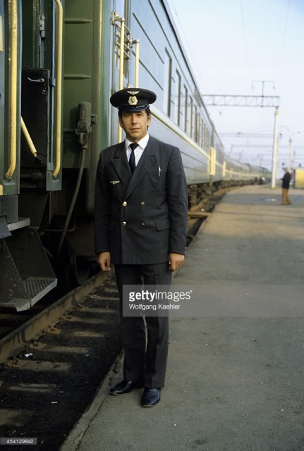 Russia, conductor of the Trans-Siberian Special Express (January 01, 1982).jpg