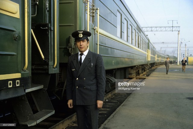 Russia, Trans-Siberian Special Train conductor (January 01, 1982).jpg