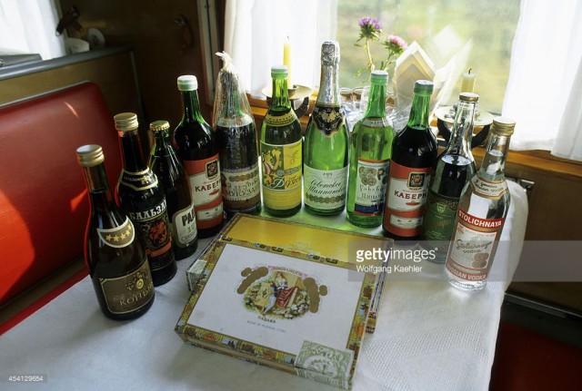 Russia, Trans-Siberian Special Train, Wines, Liquors & Cigars available in Bar & Restaurant Car (January 01, 1982).jpg