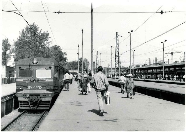 На станции Москва-Пассажирская-Ярославская, город Москва (1992-й год).jpg