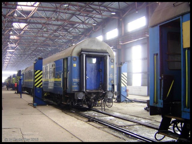 Kurswagen Berlin - Lviv und Berlin - Kiev (Lemberg, Ukraine), umspuranlage in Jagodyn (29.01.2006).jpg