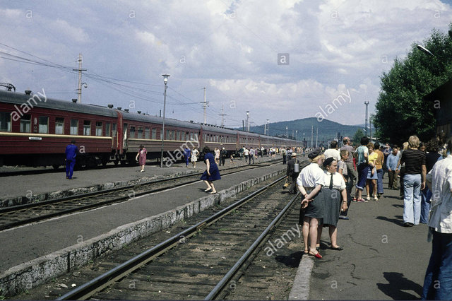Stock Photo - Geography & Travel, Russia, Siberia, Trans-Siberian Railway train station (1974).jpg