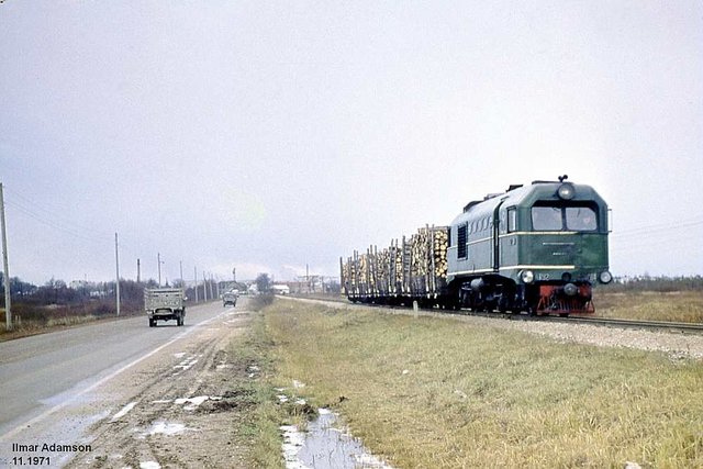 SZD TU2-101 at the Paide - Mäo line (11.1971).jpg