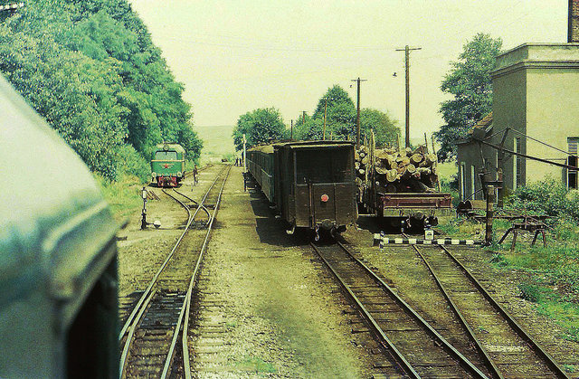 At the Hmelnik railway station (21.06.1982).jpg